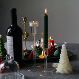 CrystalGlow Luxe Glas-Teelichthalter-Set