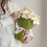 Keramik Rose Bloom Design Väschen – Luxus-Rosenförmige Keramikvase