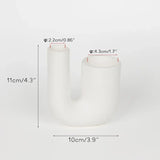 SilverLuxe Elektroplattierter Keramik-Kerzenhalter