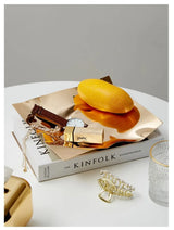 NordiLux Irreguläre Edelstahl-Schmuck- & Obstschale