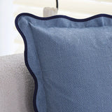 NordicBlauw Falten Kissenbezug 45×45 – Atmungsaktiv, Stilvoll & Luxuriös Dekokissenbezug