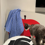 Luxuriöses Biologisches Gestreiftes Jacquard Baumwollhandtuch – Superweich, Absorbierend & Langlebig für Bad und Gesicht