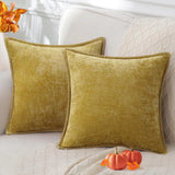 VelvetNest Chenille Luxuriöses Kissenbezug-Set (2 Stück) – Superweiche 45×45 cm