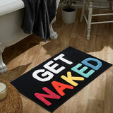 BathJoy "Get Naked“ Badematte – Weiches, Flauschiges & Saugfähiges Microfiber-