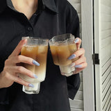 CrystalSip Vintage Geriffelte Gläser