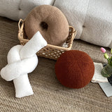 NordicWool Rollkugel-Kissen – Modernes Runddesign, Ultrweich und Elegante Skandinavische Wärme