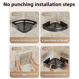 AquaShelf Selbstklebender Dusch- & Badezimmer-Organizer