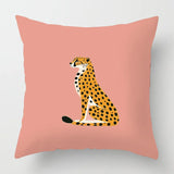 ArtZoo Abstrakte Tier-Kissenhülle – Plüsch-Dekoration