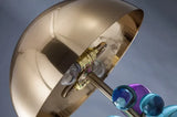 GloboLux Kristallfarben Tischlampe – Luxus Postmoderne Tischlampe mit Buntkristallglas