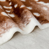 WildSoft Imitat-Hirsch- & Leopardenprint-Teppich – Ultraweicher Dekorativer Bodenteppich