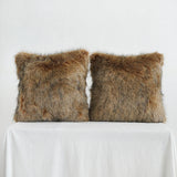 FluffyLux Luxuriöser Kunstfell-Kissenbezug – Edles Zierkissen für Zuhause und Sofa