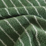 Luxuriöses Biologisches Gestreiftes Jacquard Baumwollhandtuch – Superweich, Absorbierend & Langlebig für Bad und Gesicht