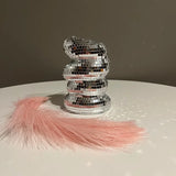 DiscoBloom Mini Silberne Discokugel-Vase