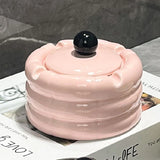 NordicClean Keramischer Aschenbecher mit Deckel