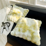 FluffyHugs Retro Plüsch-Kissenbezug – Dekorativer Weicher Kissenbezug