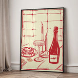 VinoCrab Modernes Food-Art Canvas