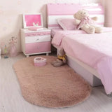 Luxus Ovaler SilkTouch Wohnraumteppich – Moderner Ovaler Teppich für Wohnzimmer, Schlafzimmer & Bettseite