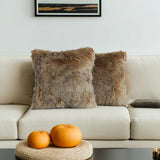 FluffyLux Luxuriöser Kunstfell-Kissenbezug – Edles Zierkissen für Zuhause und Sofa
