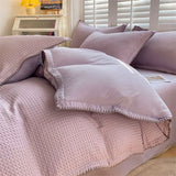 DreamWaffle Premium Waffelstruktur-Bettwäsche-Set – Weich, atmungsaktiv