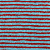 Fein Gestreifter Jacquard-Lammfellstoff – Schnell Trocknend & Atmungsaktiv für DIY Kinderkleidung und Accessoires