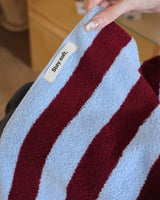 Luxuriös Gestreiftes Gekämmtes Baumwoll-Handtuch