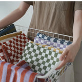 Luxuriöses Biologisches Gestreiftes Jacquard Baumwollhandtuch – Superweich, Absorbierend & Langlebig für Bad und Gesicht