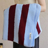 Luxuriös Gestreiftes Gekämmtes Baumwoll-Handtuch