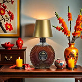 VinoLux Kabellose LED-Tischlampe in Weinflaschen-Form