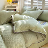 DreamWaffle Premium Waffelstruktur-Bettwäsche-Set – Weich, atmungsaktiv