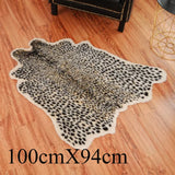 WildSoft Imitat-Hirsch- & Leopardenprint-Teppich – Ultraweicher Dekorativer Bodenteppich