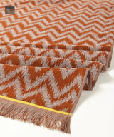 Premium Baumwoll-Badetuch mit Quasten – Weich gestreiftes Strand- & Badetuch