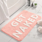 BathJoy "Get Naked“ Badematte – Weiches, Flauschiges & Saugfähiges Microfiber-