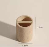 EcoStone Luxe Badezimmer-Accessoire – Naturstein & Sandstein