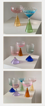 AuroraSip Luxus-Cocktailglas mit Farbverlauf