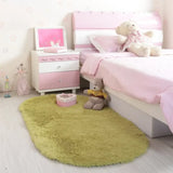 Luxus Ovaler SilkTouch Wohnraumteppich – Moderner Ovaler Teppich für Wohnzimmer, Schlafzimmer & Bettseite