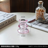 AuroraLuxe Europäischer Glas-Kerzenhalter