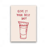 RedHeart Minimalistisches Küchen-Canvas