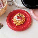 NordicDelight Rundes Keramik-Teller mit Dickem Rand