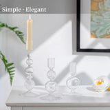 LumiÉclat 3-teiliges Glas-Tischdekor-Set