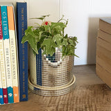 DiscoGlow Spiegelnder Keramik-Blumentopf