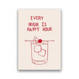 RedHeart Minimalistisches Küchen-Canvas