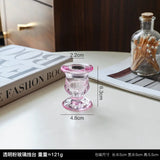 AuroraLuxe Europäischer Glas-Kerzenhalter