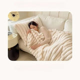 VeluSoft Gerippte Deluxe-Fleecedecke