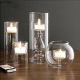 Kreativer hitzebeständiger Glas-Kerzenhalter – Stilvolle moderne Tischdekoration für Feiern und Wohnräume