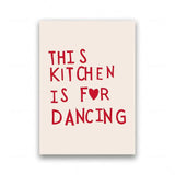 RedHeart Minimalistisches Küchen-Canvas