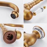 AntiqFlow Premium Messing Küchenarmatur