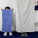 Luxuriöses Biologisches Gestreiftes Jacquard Baumwollhandtuch – Superweich, Absorbierend & Langlebig für Bad und Gesicht