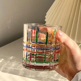 CrystalWeave Buntes Handbemaltes Kristallglas