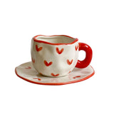 Amoréa Künstlerisches Kaffee-Set (Tasse & Untertasse)