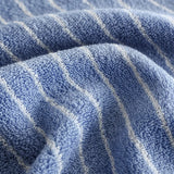 Luxuriöses Biologisches Gestreiftes Jacquard Baumwollhandtuch – Superweich, Absorbierend & Langlebig für Bad und Gesicht